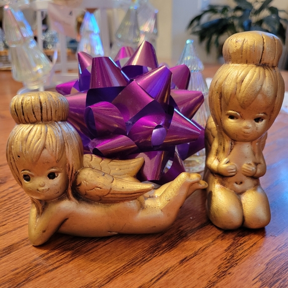 Vintage Other - Vintage Norcrest ? Angels Cherubs ~ Bouffant Hair! ~ 1960s Vibe ~ 2 Cuties!